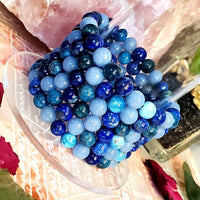 Angelite, Apatite & Lapis Lazuli Bracelet