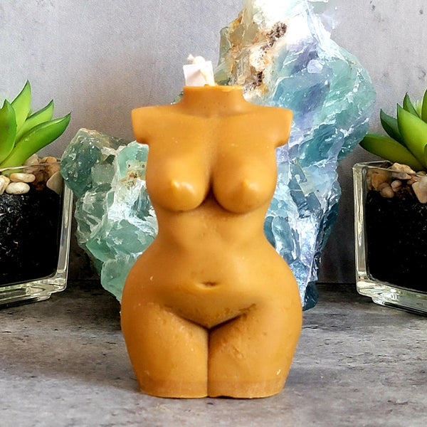 Lady Body Candle - Brown